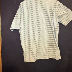 Southern Marsh Polo Shirt Blue Striped Performance Golf Men's L